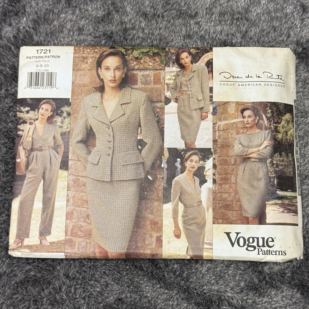 Vogue Pattern #1721 Oscar de la Renta coordinates - UNCUT/FF Sz 6-8-10